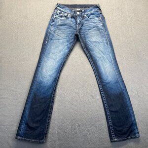 True‎ Religion Womens Blue Jeans Size 28 Denim,Casual,Stretch,Embroidery